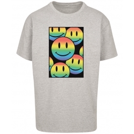 Multicoloured Smileys Oversized T-Shirt