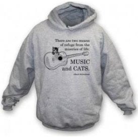 Music and Cats Hooded Sweatshirt