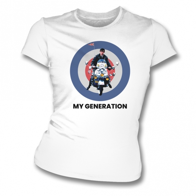 My Generation Mod Target Womens Slim Fit T-Shirt