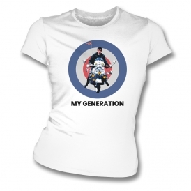 My Generation Mod Target Womens Slim Fit T-Shirt