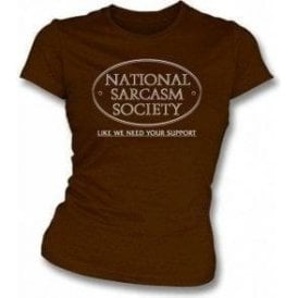 National Sarcasm Society Girl's Slim-Fit T-Shirt
