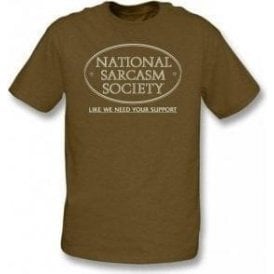 National Sarcasm Society T-shirt