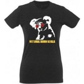 Natural Born Koala Womens Slim Fit T-Shirt
