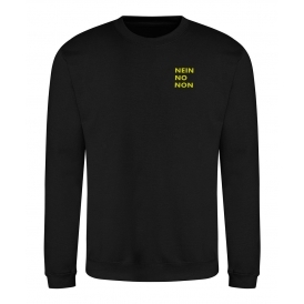 Nein No Non (As Worn By Thom Yorke, Radiohead) Embroidered Left Breast Logo Sweatshirt