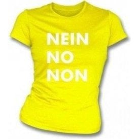Nein No Non (As Worn By Thom Yorke, Radiohead) Womens Slim Fit T-Shirt