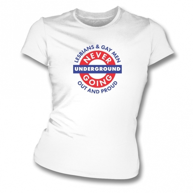 Never Going Underground Organic Womens Slim Fit T-Shirt