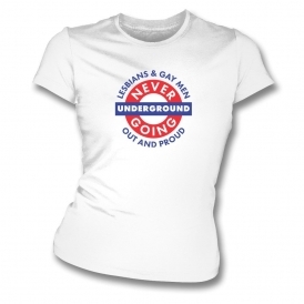 Never Going Underground Organic Womens Slim Fit T-Shirt