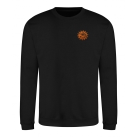 Never Trust A Hippie Embroidered Left Breast Logo Sweatshirt