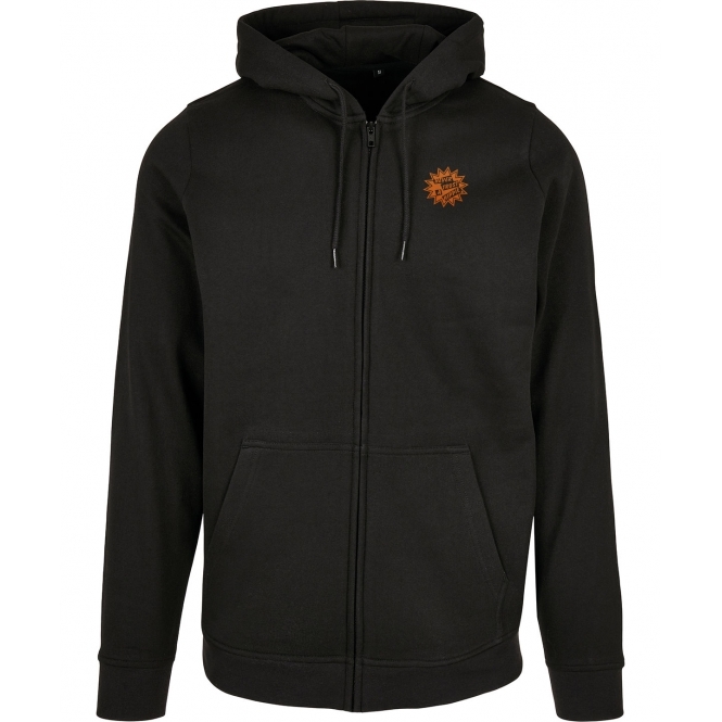 Never Trust A Hippie Embroidered Left Breast Logo Zip Hooded Sweatshirt