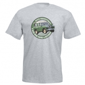 Never Underestimate A Man Who Owns A Defender T-Shirt