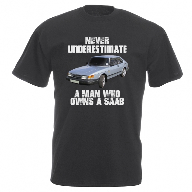 Never Underestimate A Man Who Owns A Saab Vintage Wash T-Shirt