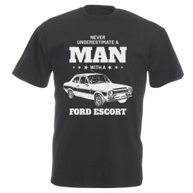 Never Underestimate A Man With A Ford Escort Vintage Wash T-Shirt
