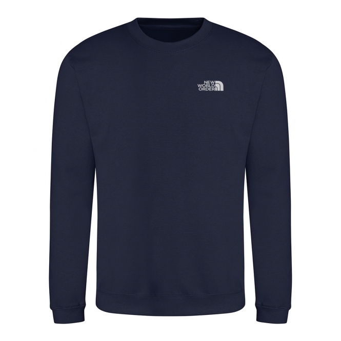 New World Order (As Worn By Damon Albarn, Blur) Embroidered Left Breast Logo Sweatshirt