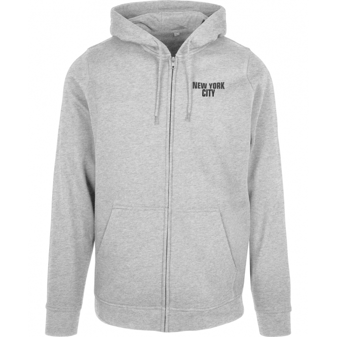 New York City (As Worn By John Lennon, The Beatles) Embroidered Left Breast Logo Zip Hooded Sweatshirt