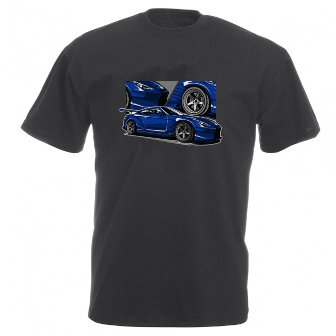 Nissan GT-R (Blue Car) Vintage Wash T-Shirt