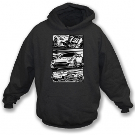 Nissan GT-R R35 (Comic Style) Hooded Sweatshirt