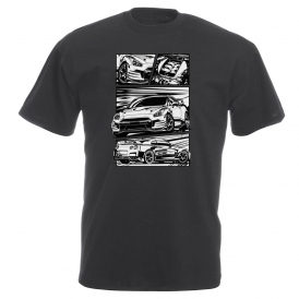 Nissan GT-R R35 (Comic Style) Vintage Wash T-Shirt