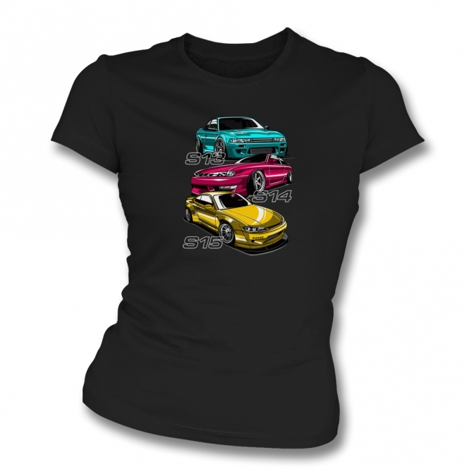 Nissan Silvia Chassis Womens Slim Fit T-Shirt