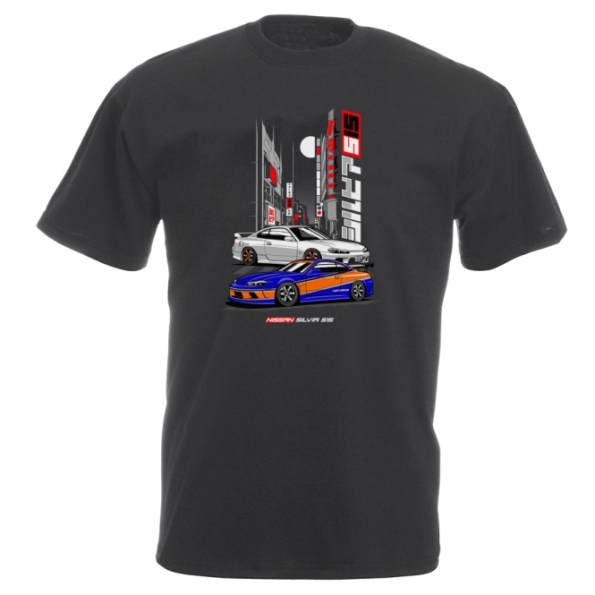 Nissan Silvia S15 In Tokyo Vintage Wash T-Shirt