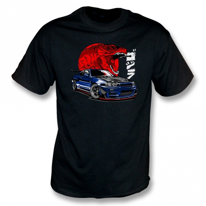 Nissan Skyline GT-R (Godzilla In Rising Sun) T-Shirt