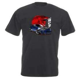 Nissan Skyline GT-R (Godzilla In Rising Sun) Vintage Wash T-Shirt