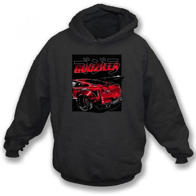 Nissan Skyline GT-R (Godzilla Text) Kids Hooded Sweatshirt