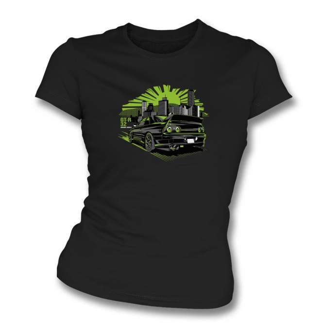 Nissan Skyline GT-R R32 Womens Slim Fit T-Shirt