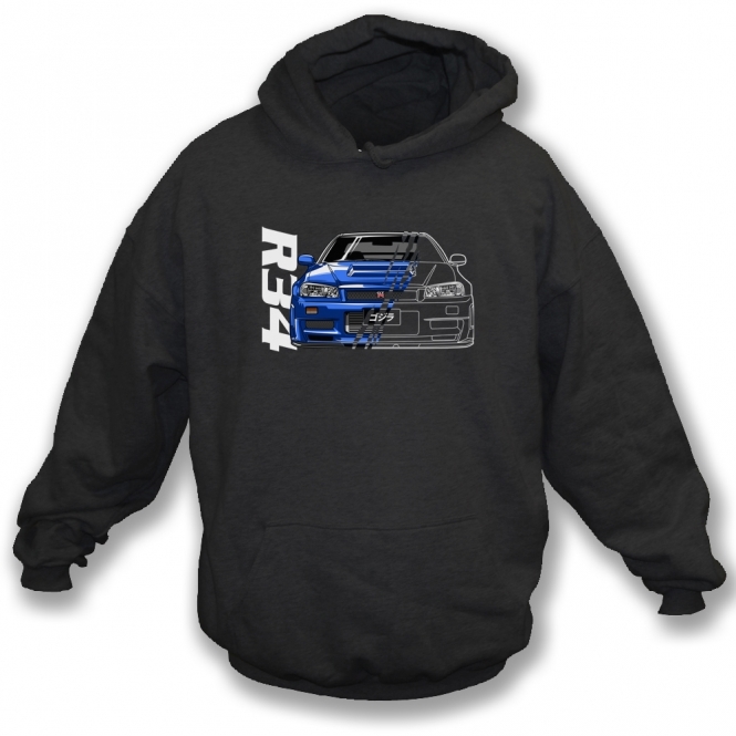 Nissan Skyline GT-R R34 Hooded Sweatshirt