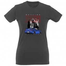 Nissan Skyline GT-R R34 "Stance" Womens Slim Fit T-Shirt