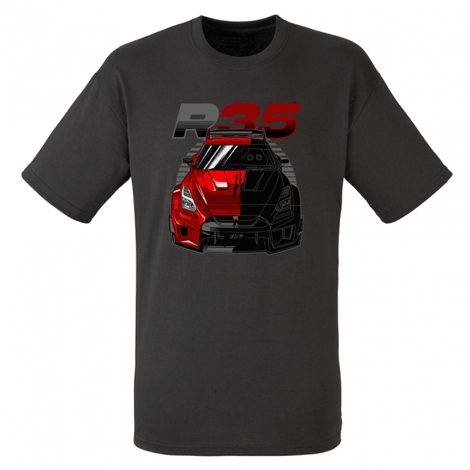 Nissan Skyline GT-R R35 In Shadow Kids T-Shirt
