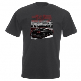 Nissan Skyline GT-R R35 (Rear View) Vintage Wash T-Shirt
