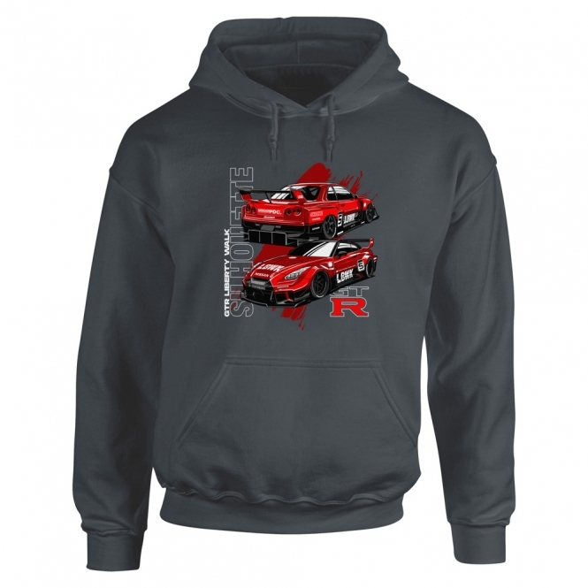Nissan Skyline GT-R Silhouette Kids Hooded Sweatshirt