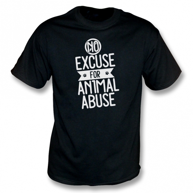 No Excuse For Animal Abuse Organic T-Shirt