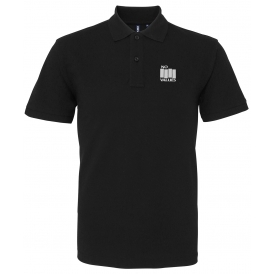 No Values (As Worn By Henry Rollins, Black Flag) Embroidered Left Breast Logo Polo Shirt