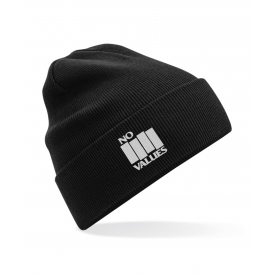 No Values (As Worn By Henry Rollins, Black Flag) Embroidered Organic Cotton Beanie