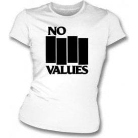 No Values (As Worn By Henry Rollins, Black Flag) Womens Slim Fit T-Shirt