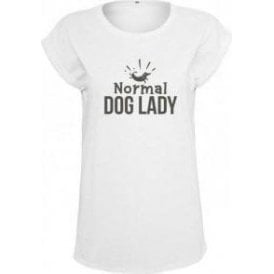 Normal Dog Lady Womens Extended Shoulder T-Shirt