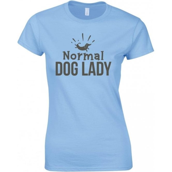 Normal Dog Lady Womens Slim Fit T-Shirt