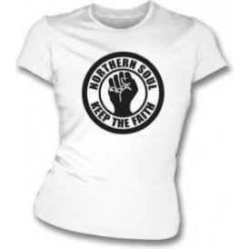 Northern Soul Keep the Faith girls slimfit T-shirt