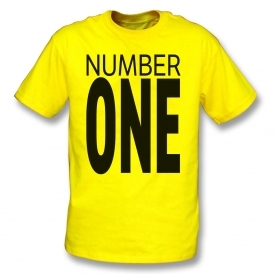 Number One (As Worn By George Michael & Andrew Ridgeley, Wham!) Lemon Yellow T-Shirt