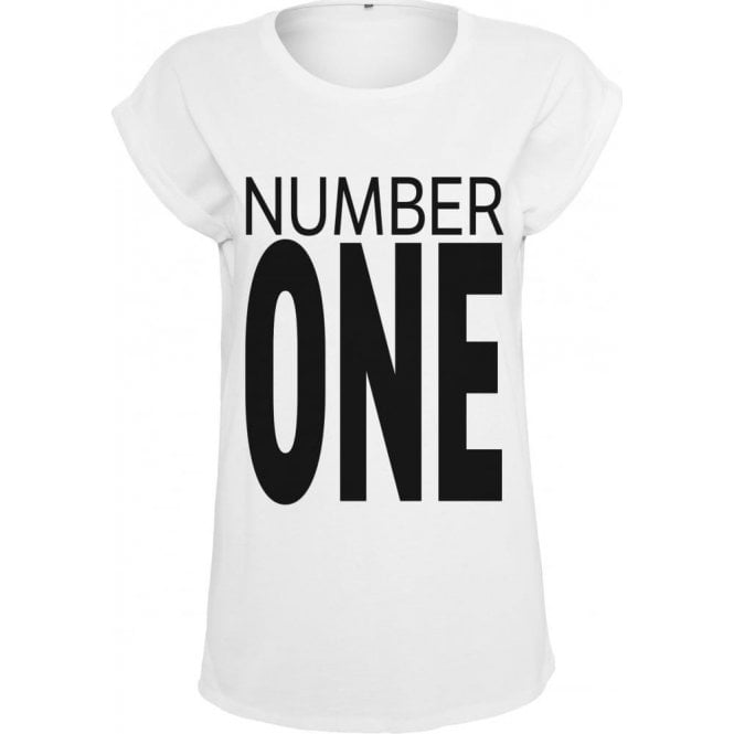 Number One (As Worn By George Michael & Andrew Ridgeley, Wham!) Womens Extended Shoulder T-Shirt