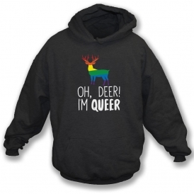 Oh Deer! I'm Queer Organic Hooded Sweatshirt