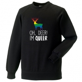 Oh Deer! I'm Queer Organic Sweatshirt