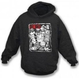 Oi Oi Punk/Skinhead 80's Collage Hooded Sweatshirt