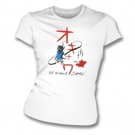 Okinawa Japan (As Worn By Uma Thurman) Organic Womens Slim Fit T-Shirt