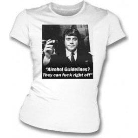 Ollie Reed - Alcohol Guidelines Womens Slim Fit T-Shirt