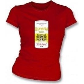 Olympia Beer (As Worn By Kurt Cobain, Nirvana) Womens Slim Fit T-Shirt