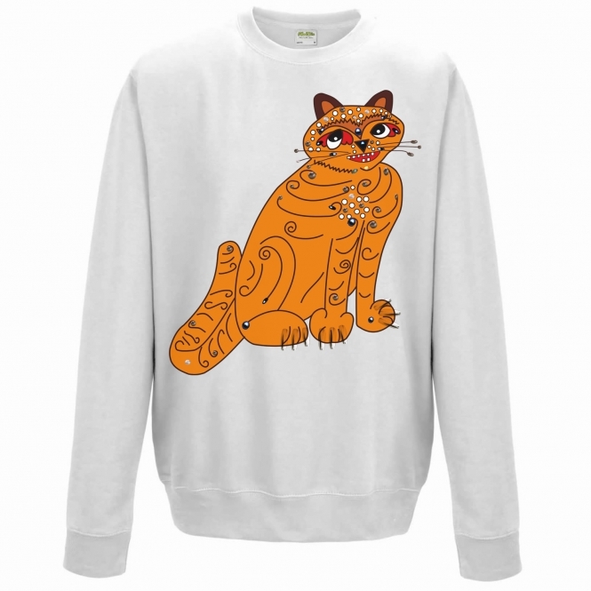 Orange Cat (As Worn By Anni-Frid Lyngstad, ABBA) Sweatshirt
