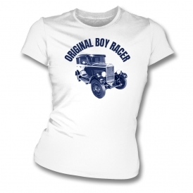 Original Boy Racer (Old Car) Womens Slim Fit T-Shirt
