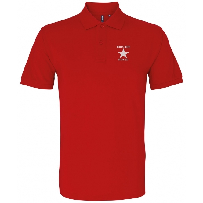 Original Brigade Rosse (1970s Influenced) Embroidered Left Breast Logo Polo Shirt